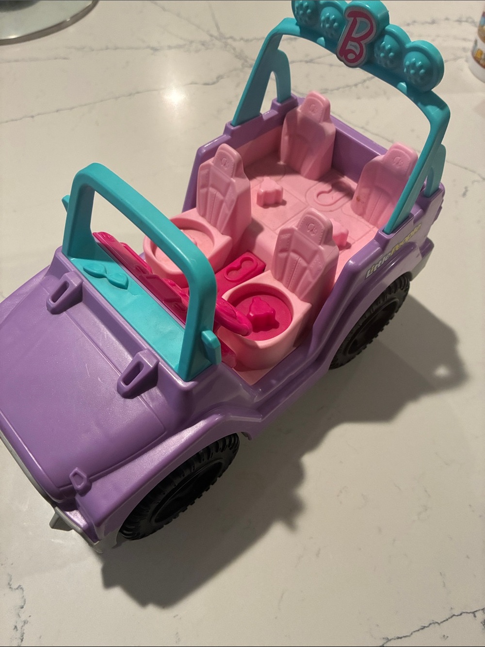Barbie Lavender, Pink & Teal Off-Road Play Jeep